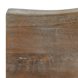 Black Bar Table 130cm — Breakfast Bar Table, Live Edge Acacia, Metal