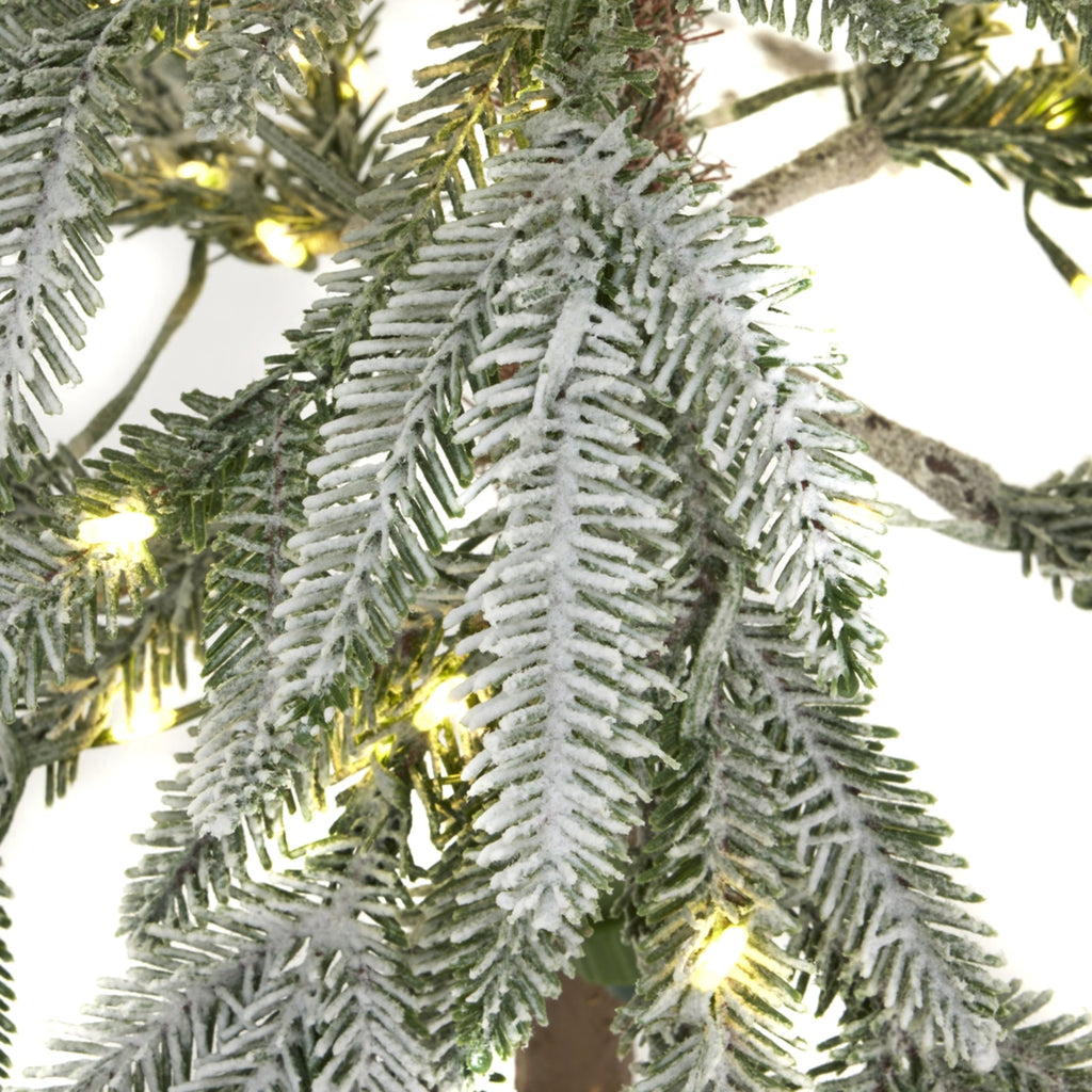 Snowy Woodland Pre-Lit Tree, 200 LED
