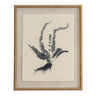 Flora & Fauna Collection Spleenwort On Linen In