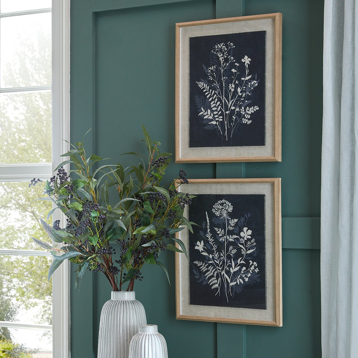 Flora & Fauna Collection Grove On Linen In Beaded