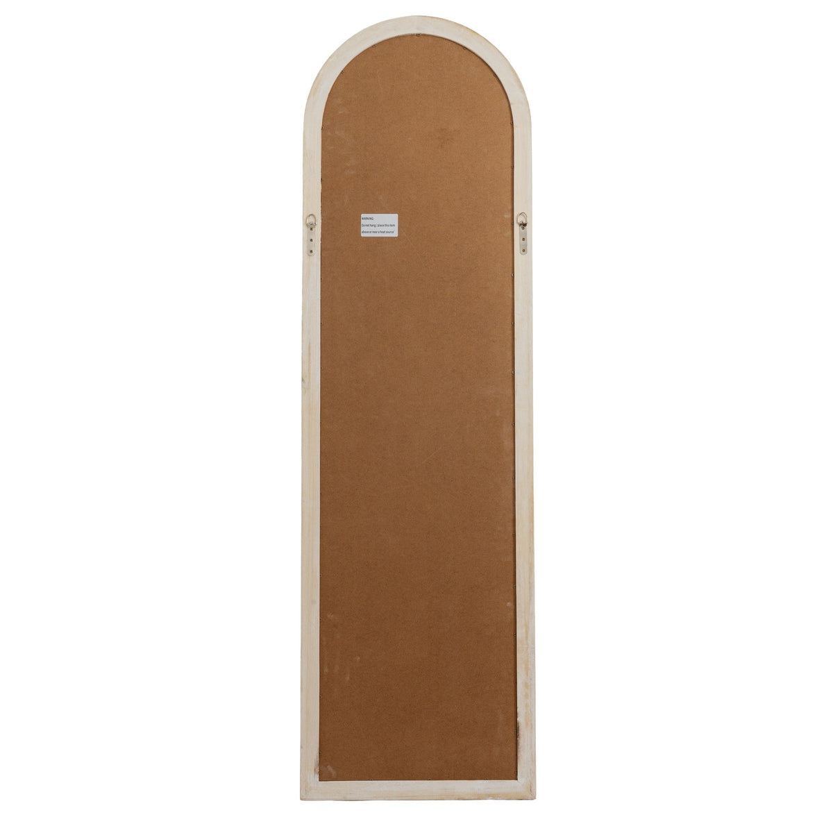 Washed Wood Tall Arched Window Mirror — mirror
