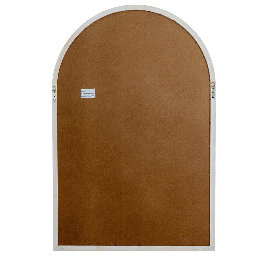 Hartley Washed Wood Arched Window Mirror