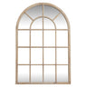 Hartley Washed Wood Arched Window Mirror