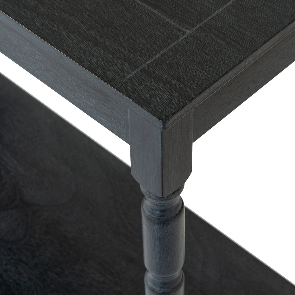 Black Console Table — Hallway Table, Wood