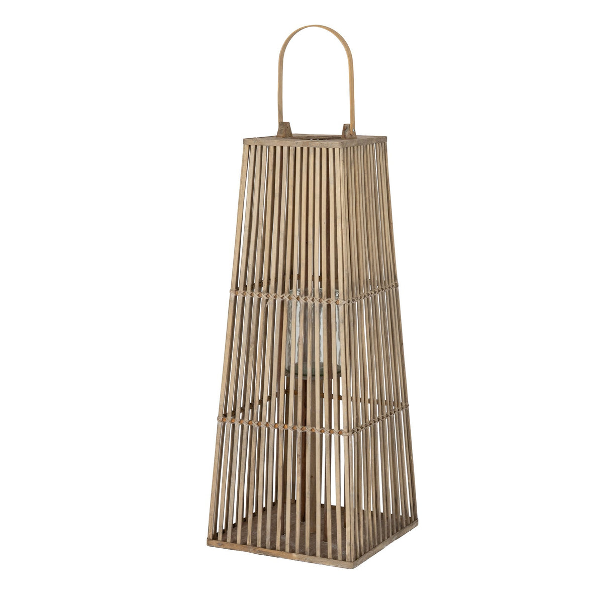 Large Silo Wicker Lantern
