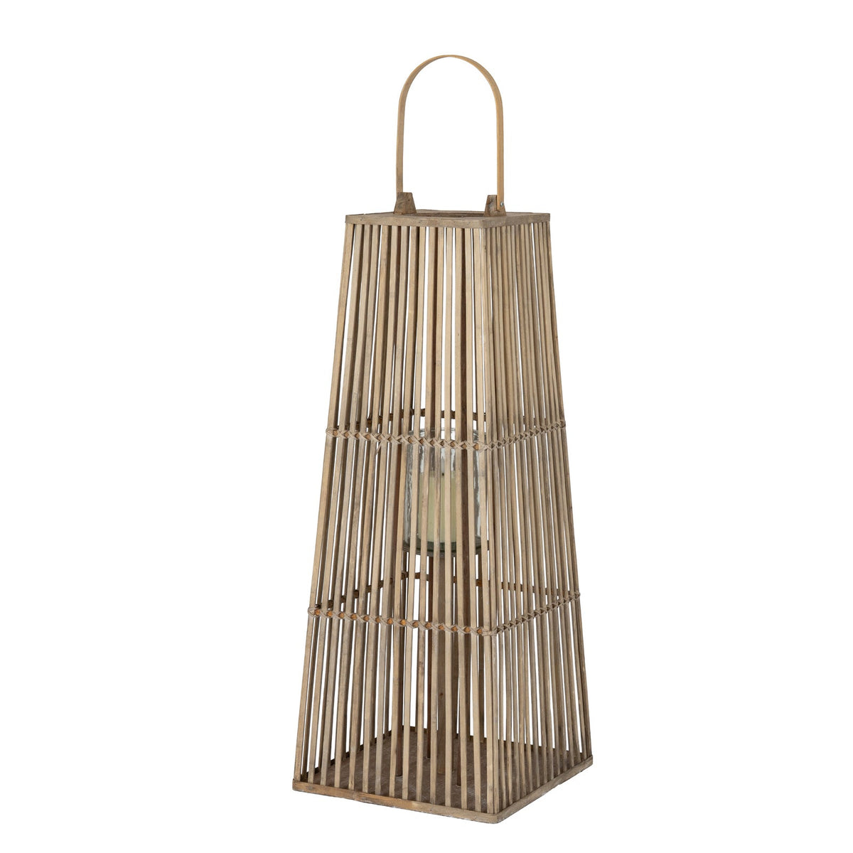 Large Silo Wicker Lantern