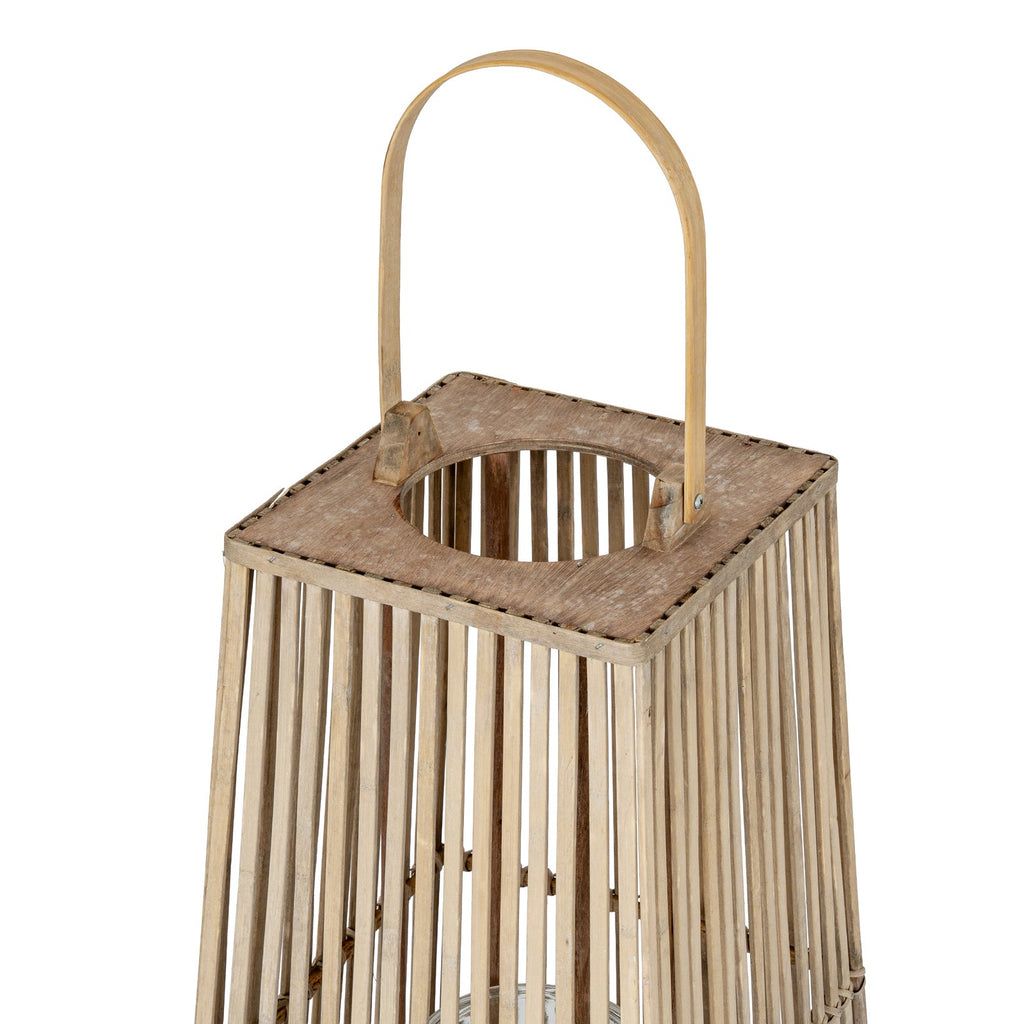 Large Silo Wicker Lantern