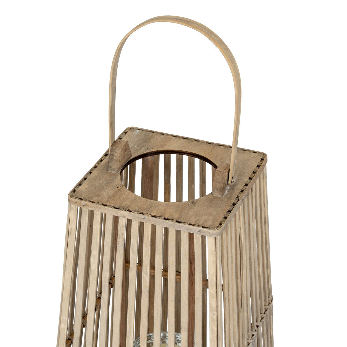 Medium Silo Wicker Lantern