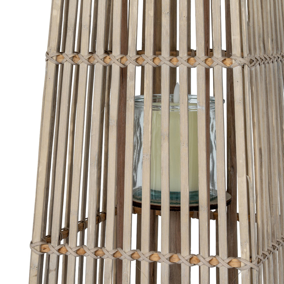 Medium Silo Wicker Lantern