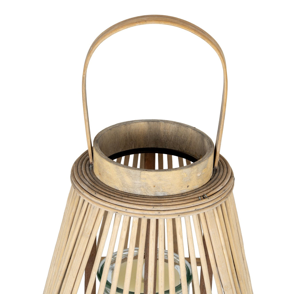 Large Peardrop Wicker Lantern