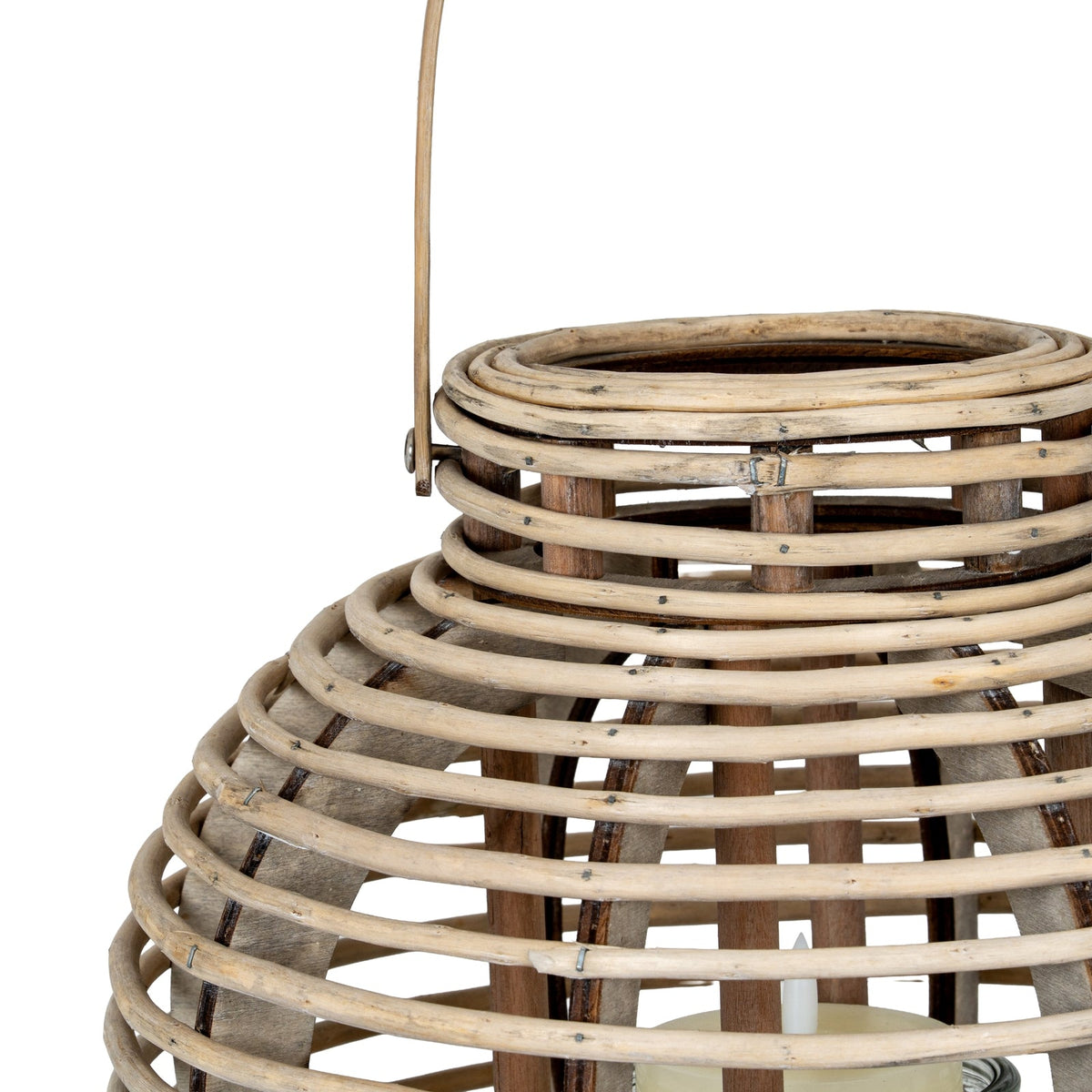Large Round Willow Lantern