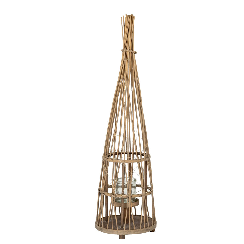 Small Conical Wicker Lantern