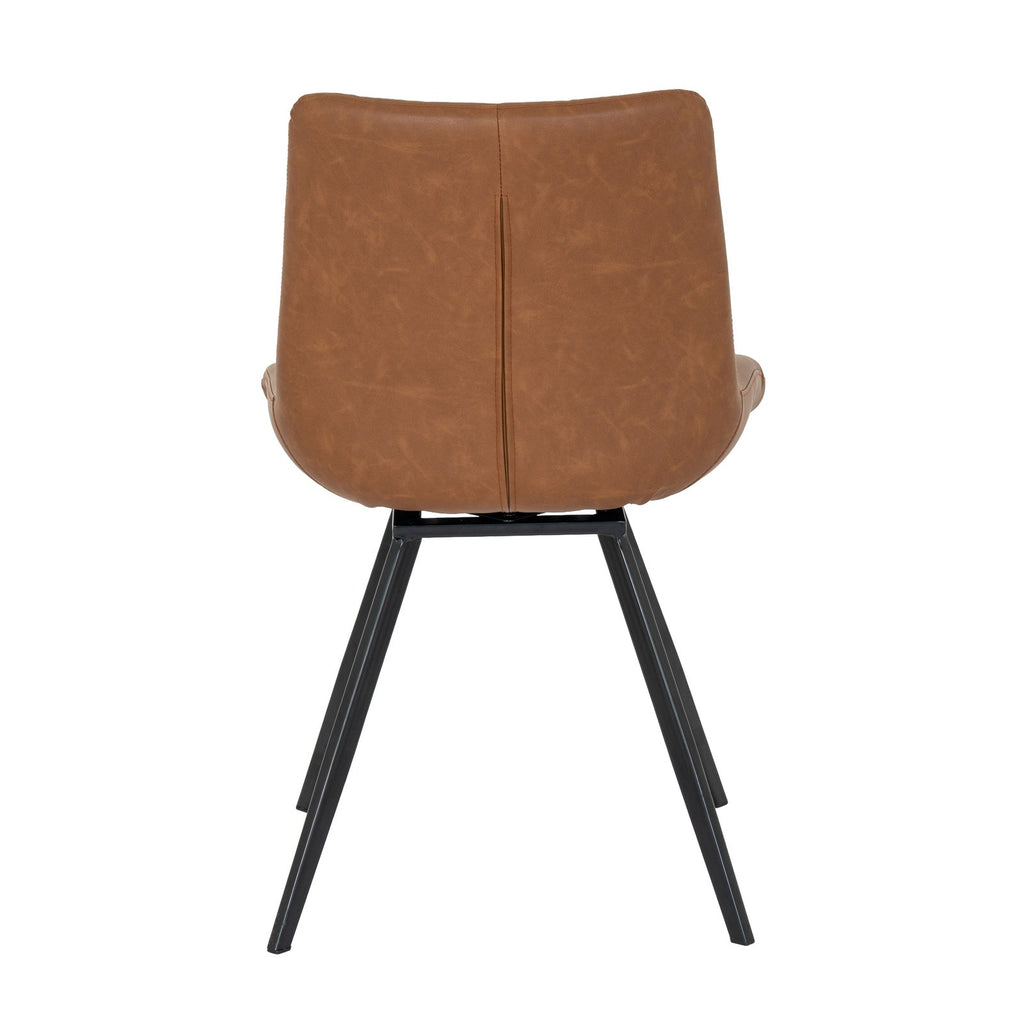 Malmo Tan Swivel Dining Chair