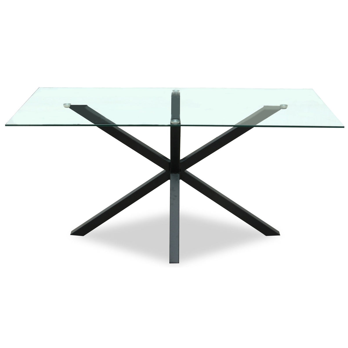 Monza Rectangular Glass Dining Table — dining table