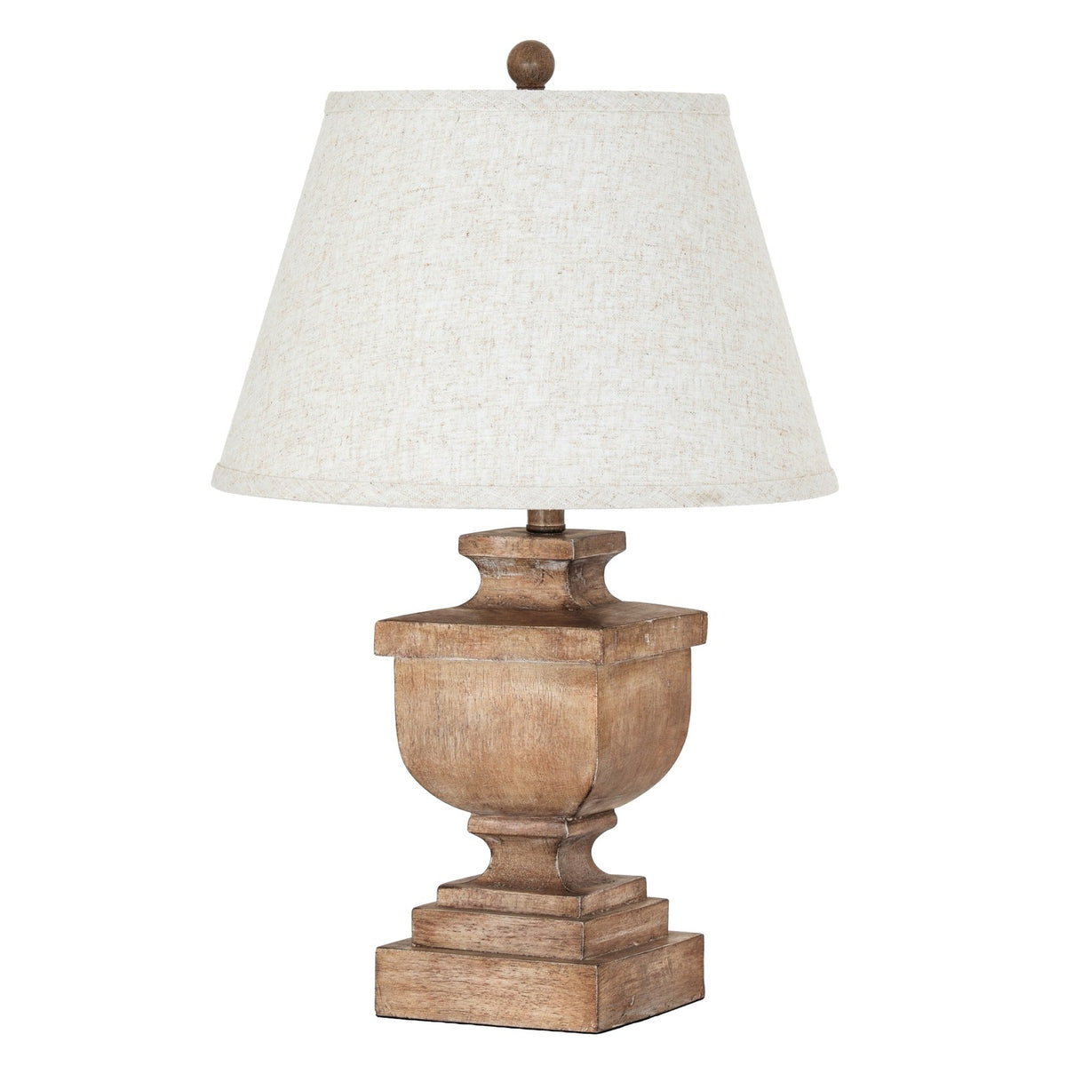 Ravelle Table Lamp With Edged Linen Shade — table lamp