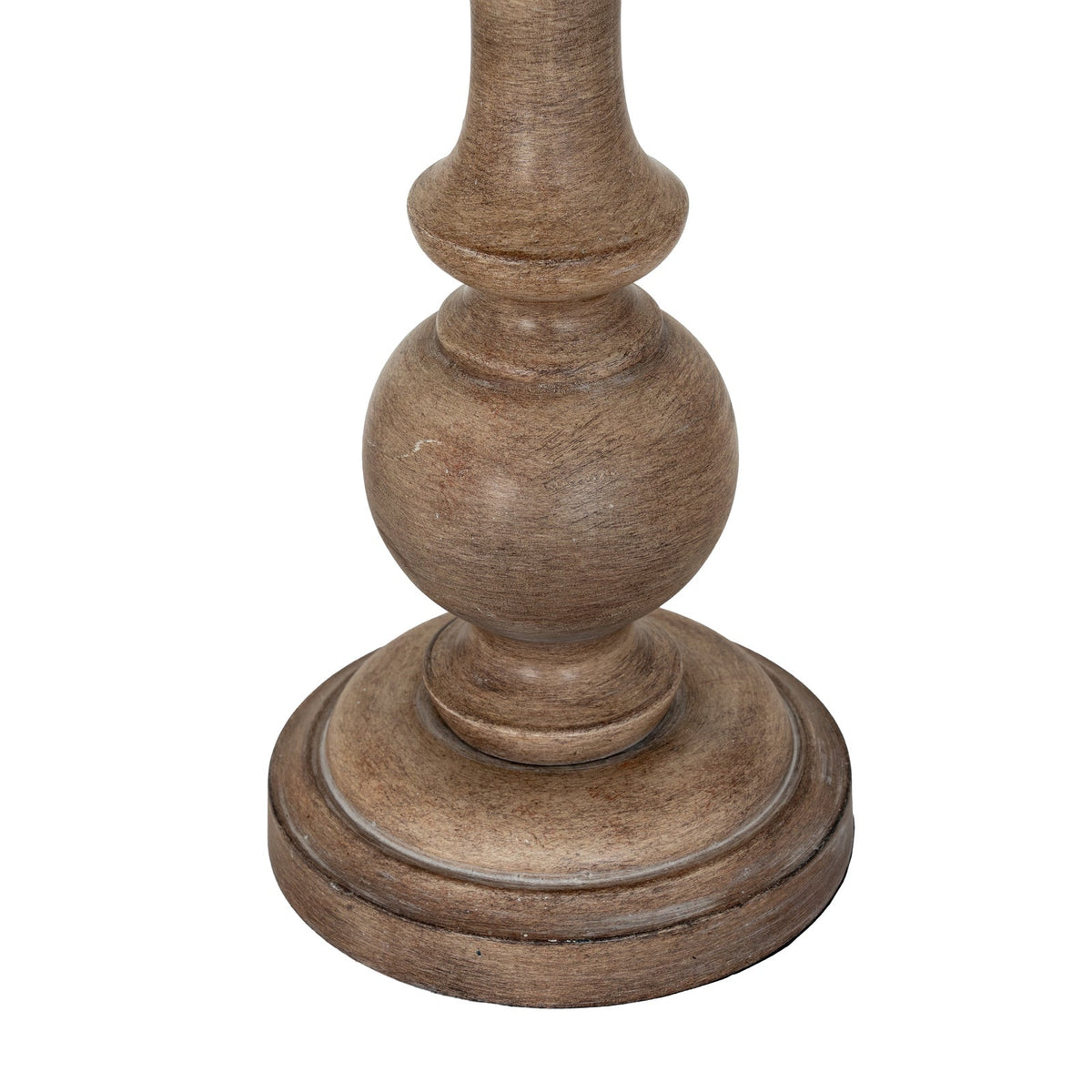 Brown Table Lamp 70cm — Living Room Table Lamp, Linen Shade, Seraphia