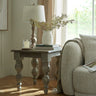 Brown Table Lamp 70cm — Living Room Table Lamp, Linen Shade, Seraphia