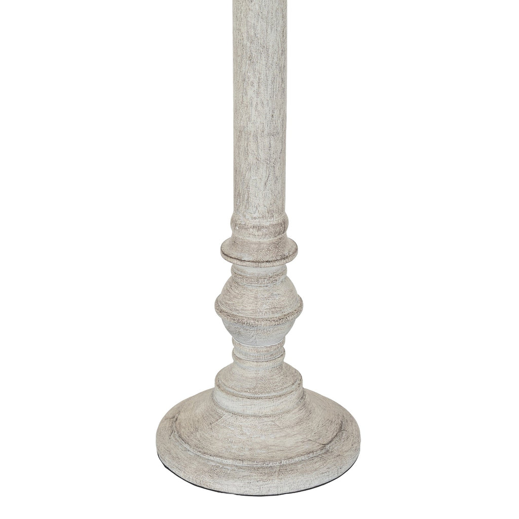 White Table Lamp 79cm — Living Room Table Lamp, Linen Shade, Liora