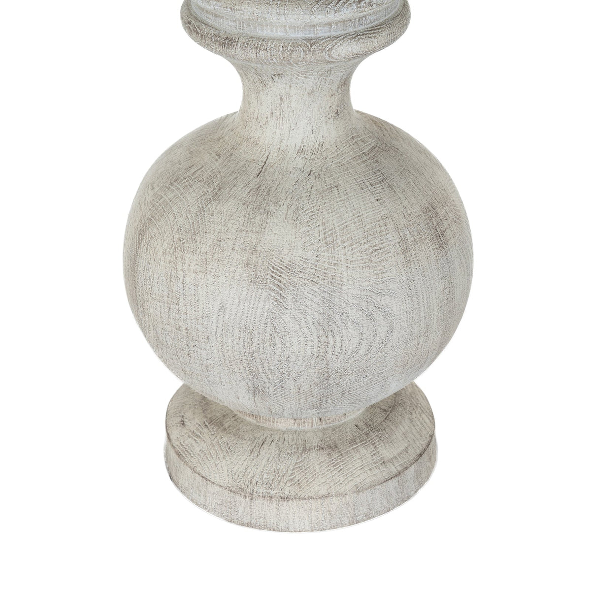 White Table Lamp 71cm — Living Room Table Lamp, Linen Shade, Amorie