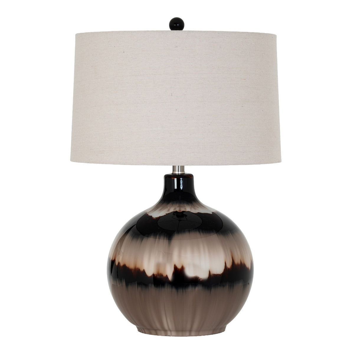 Sepia Shadows Table Lamp With Linen Shade — table lamp