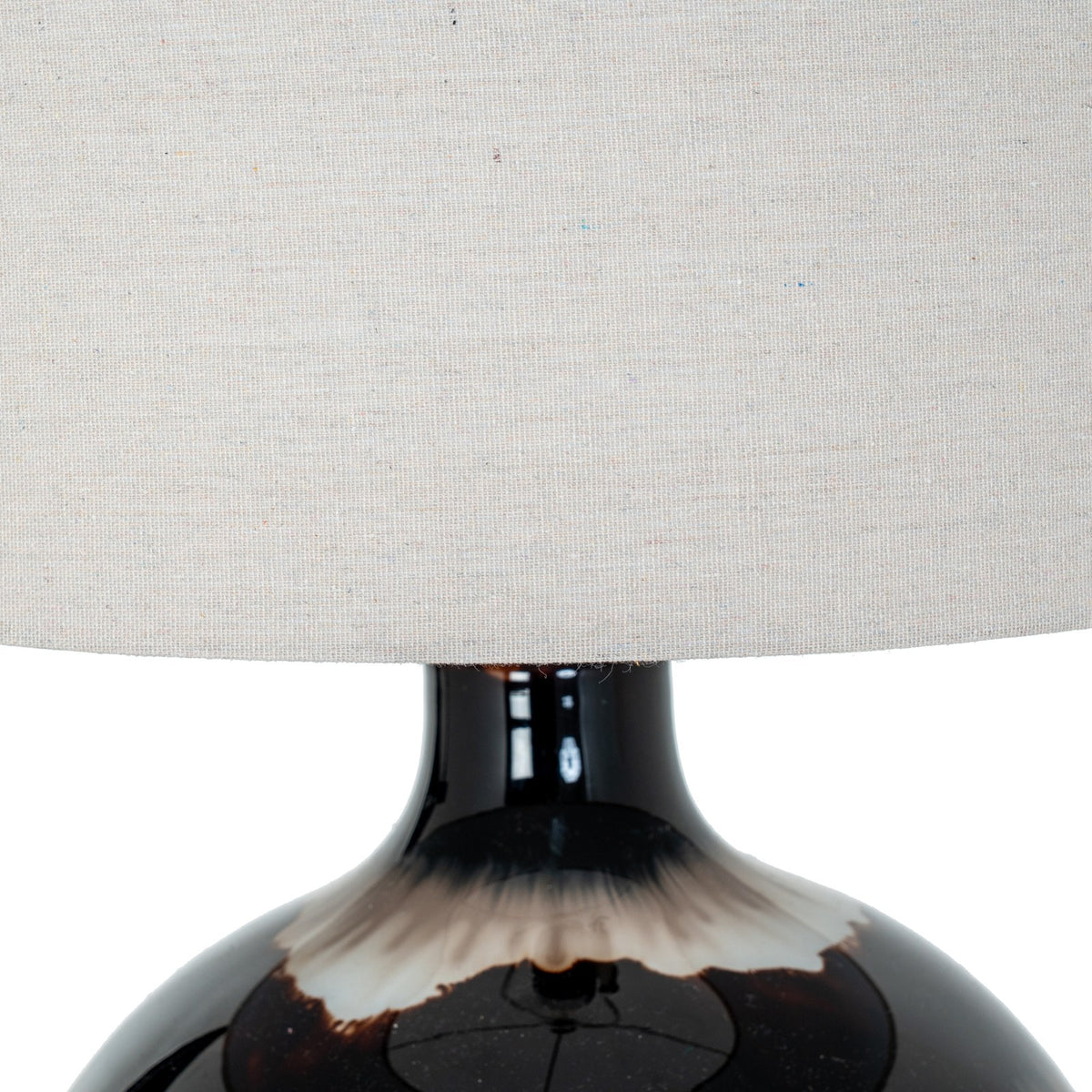 Sepia Shadows Table Lamp With Linen Shade — table lamp