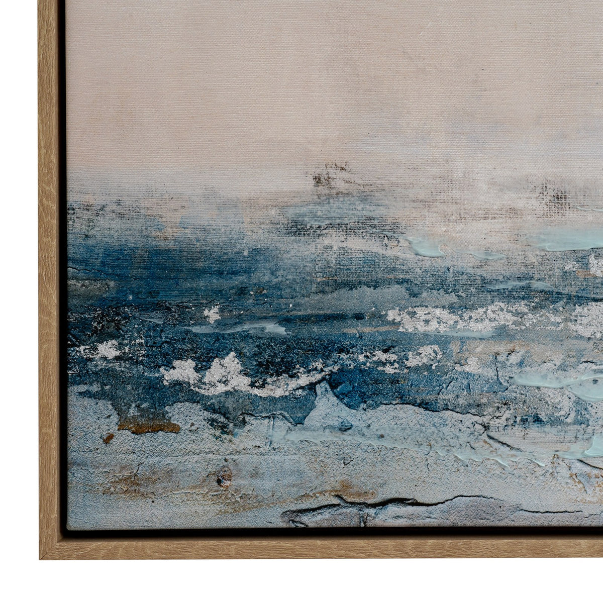 Stratos Hand Painted Canvas In Frame — wall art