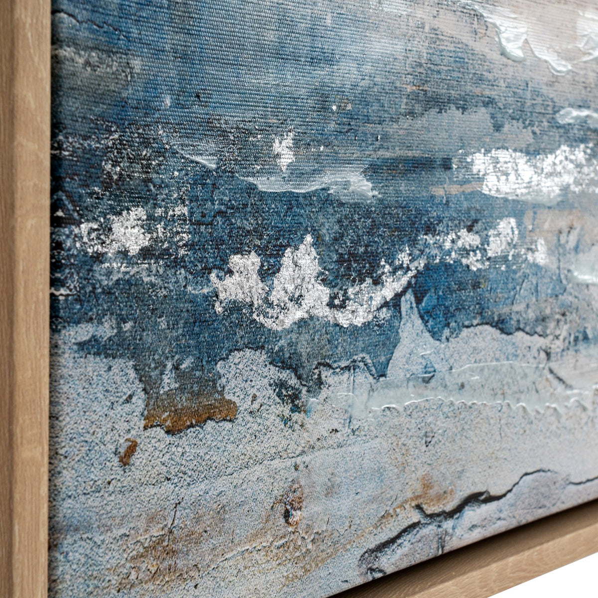 Stratos Hand Painted Canvas In Frame — wall art