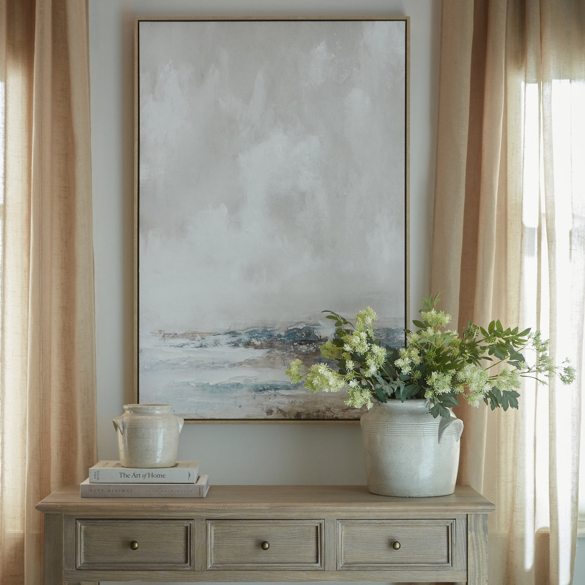Veydra Hand Painted Canvas In Frame — wall art