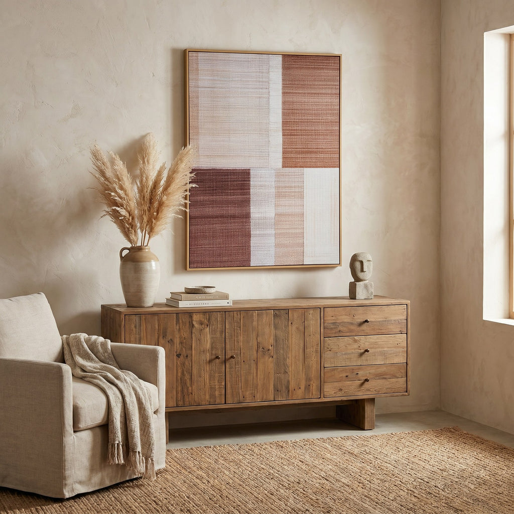 Umbora Hand Painted Canvas In Frame — wall art