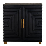 Lennox Black 2 Door Small Sideboard