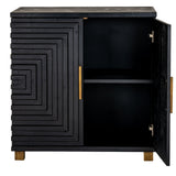 Lennox Black 2 Door Small Sideboard