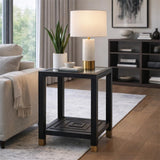 Lennox Black Side Table — side table