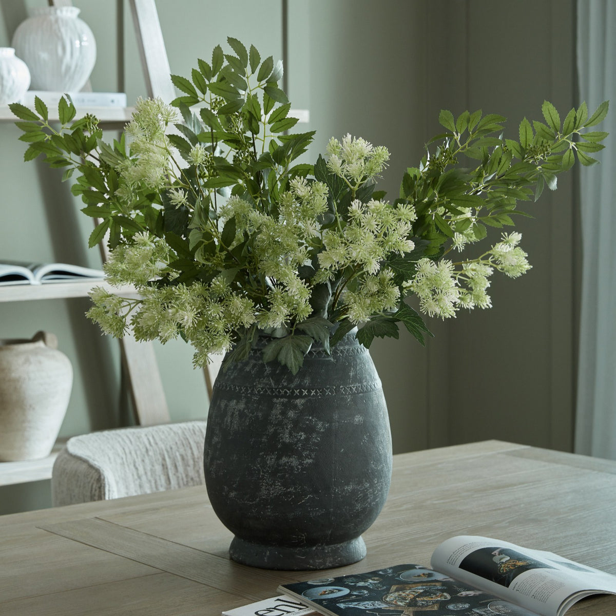 Etched Tall Vase — vase