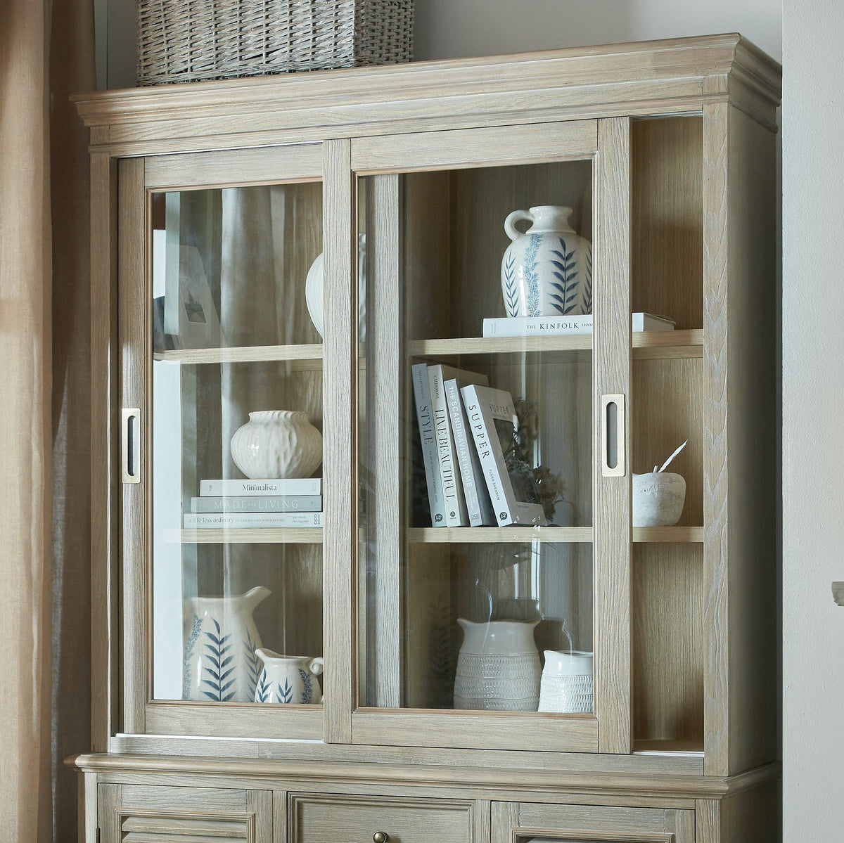 Delphine Collection Sliding Glass Dresser Top