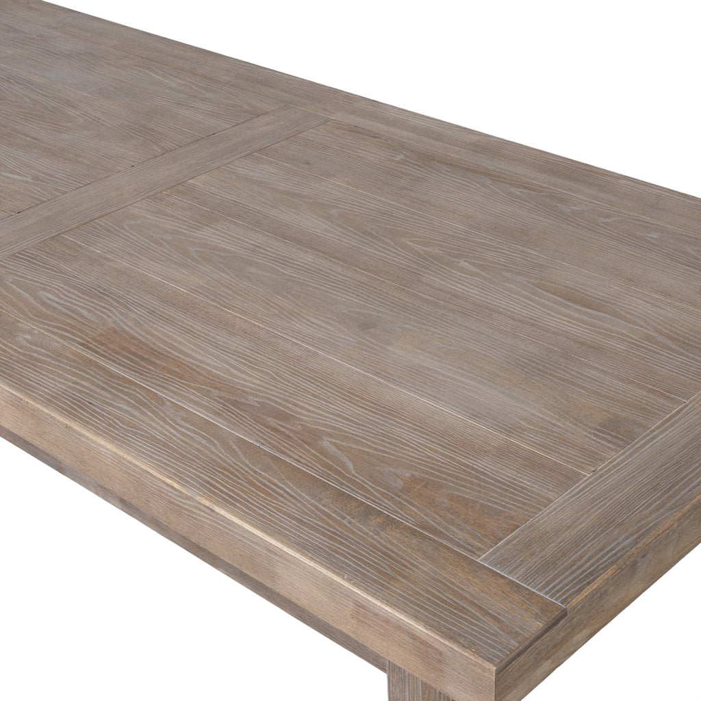 6-8 Seater Farmhouse Dining Table 200cm - Whitewashed Trestle Base | Haldon