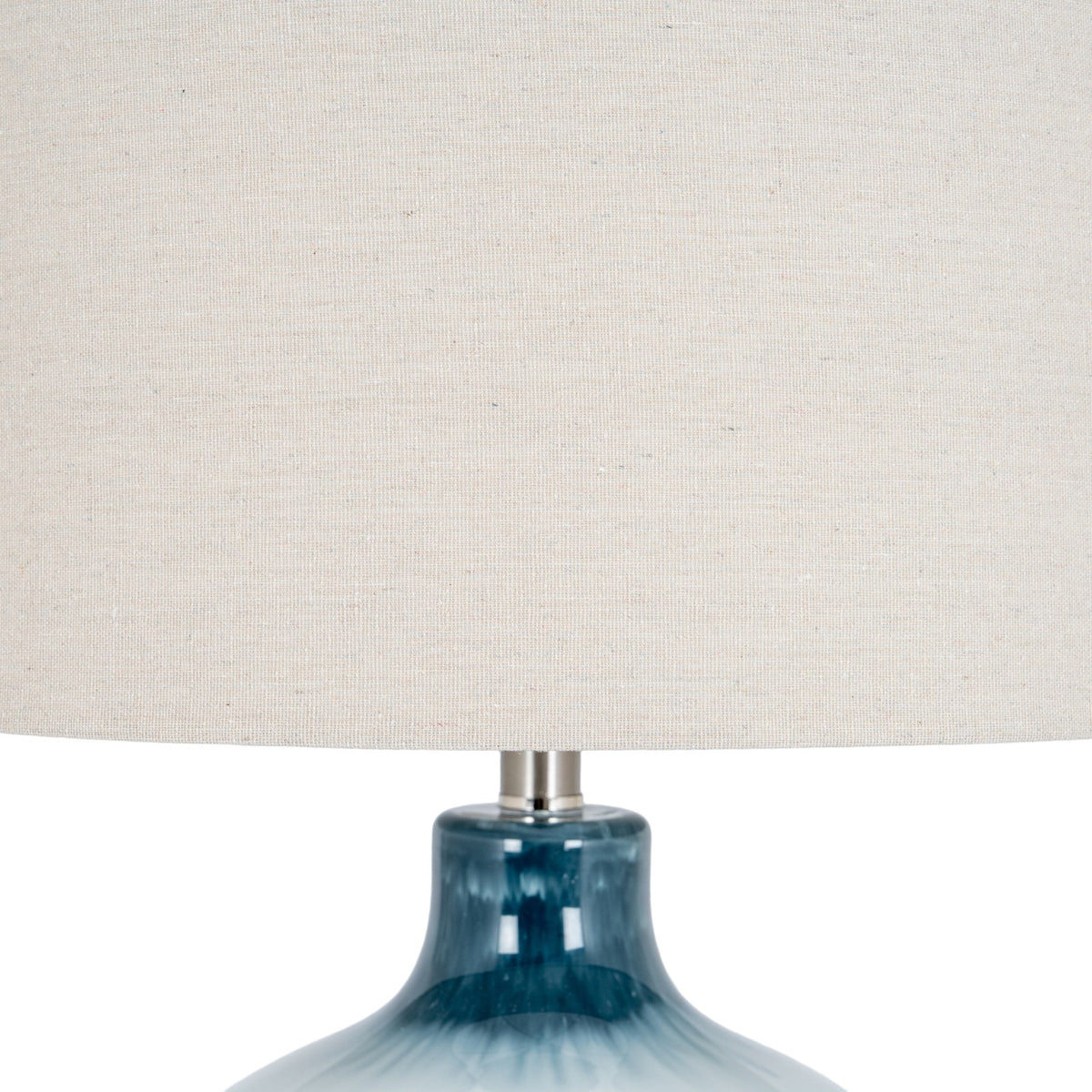 Ocean Shadows Table Lamp With Linen Shade — table lamp