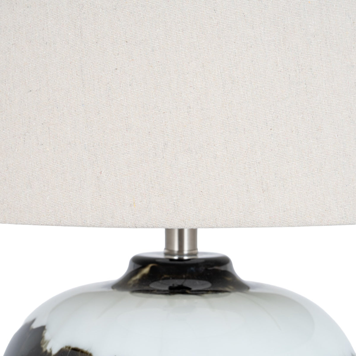 Midnight Shadows Table Lamp With Linen Shade — table lamp