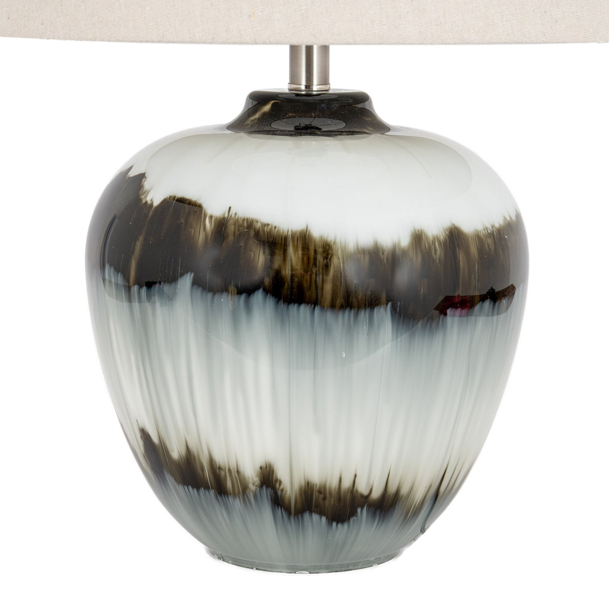 Midnight Shadows Table Lamp With Linen Shade — table lamp