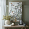 Large Framed Canvas Wall Art 80×120cm — Canvas Print, Hand Painted, Poppy