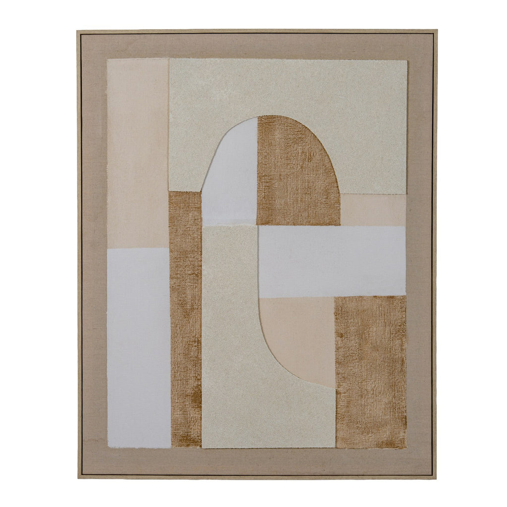 Portina Linen Textured Canvas in Frame — wall art