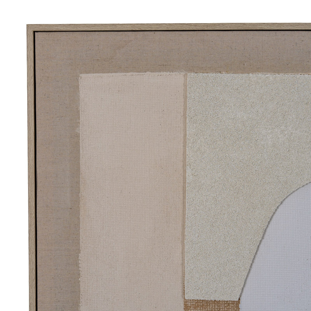 Portina Linen Textured Canvas in Frame — wall art