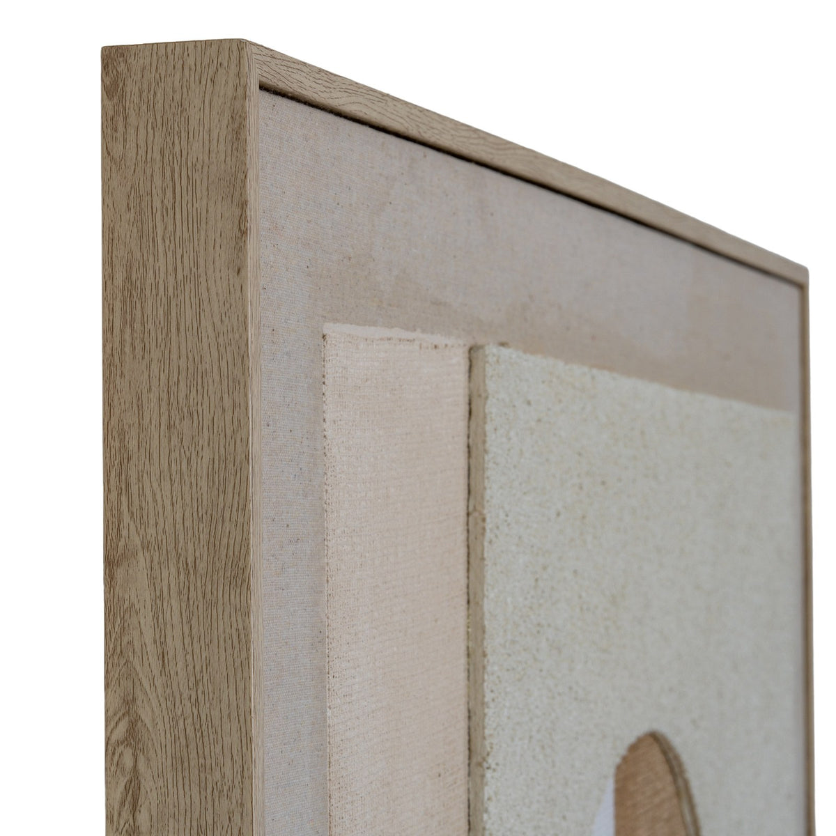 Portina Linen Textured Canvas in Frame — wall art