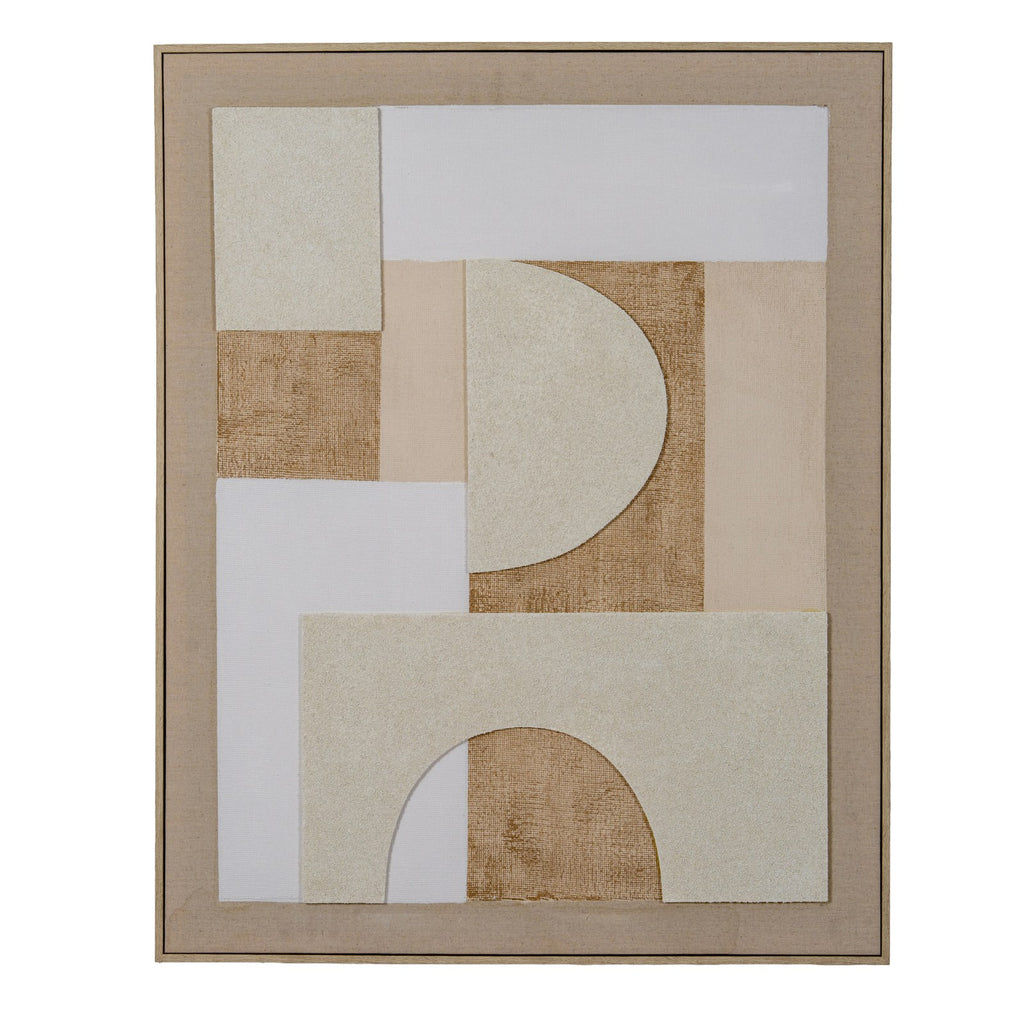 Lumera Linen Textured Canvas in Frame — wall art