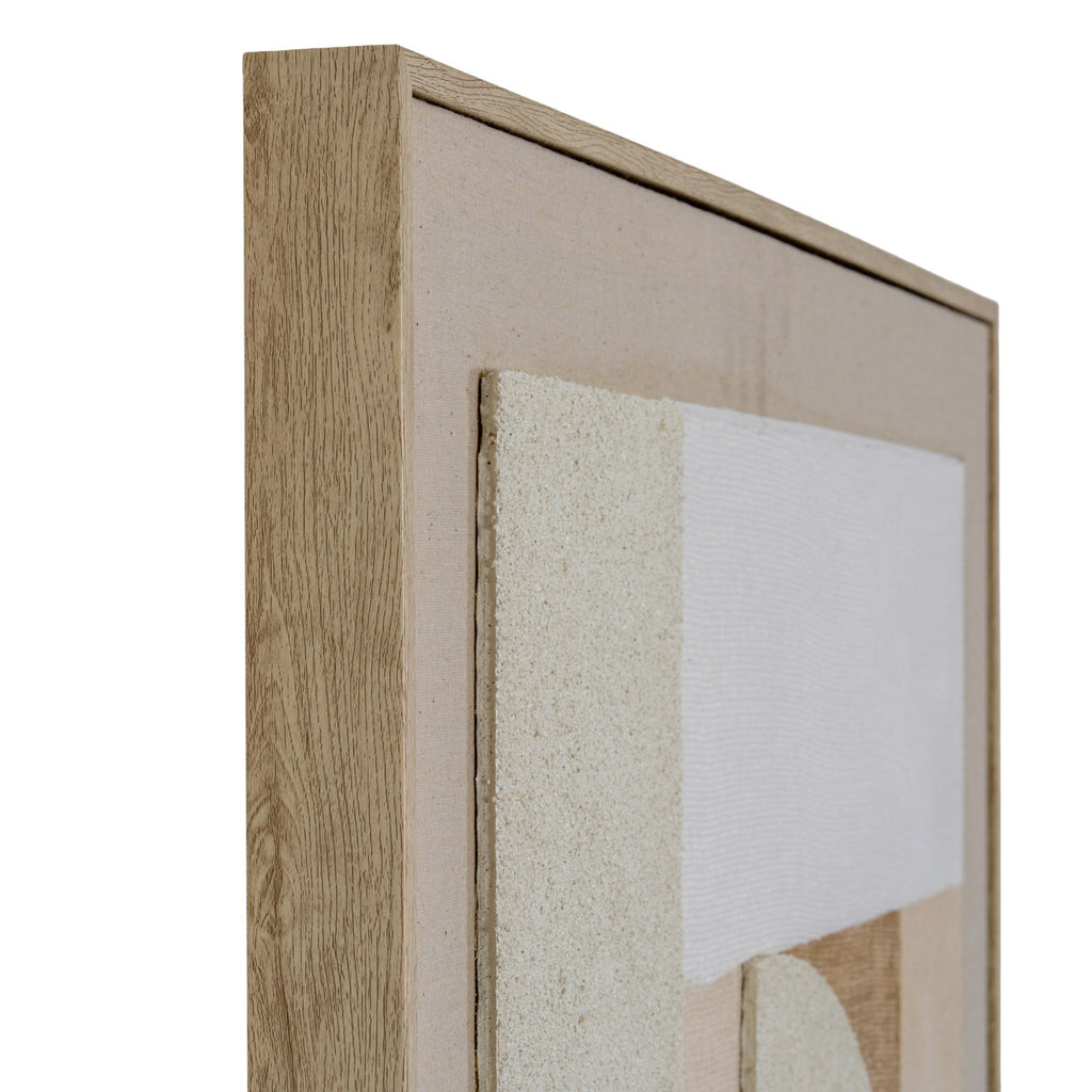 Lumera Linen Textured Canvas in Frame — wall art