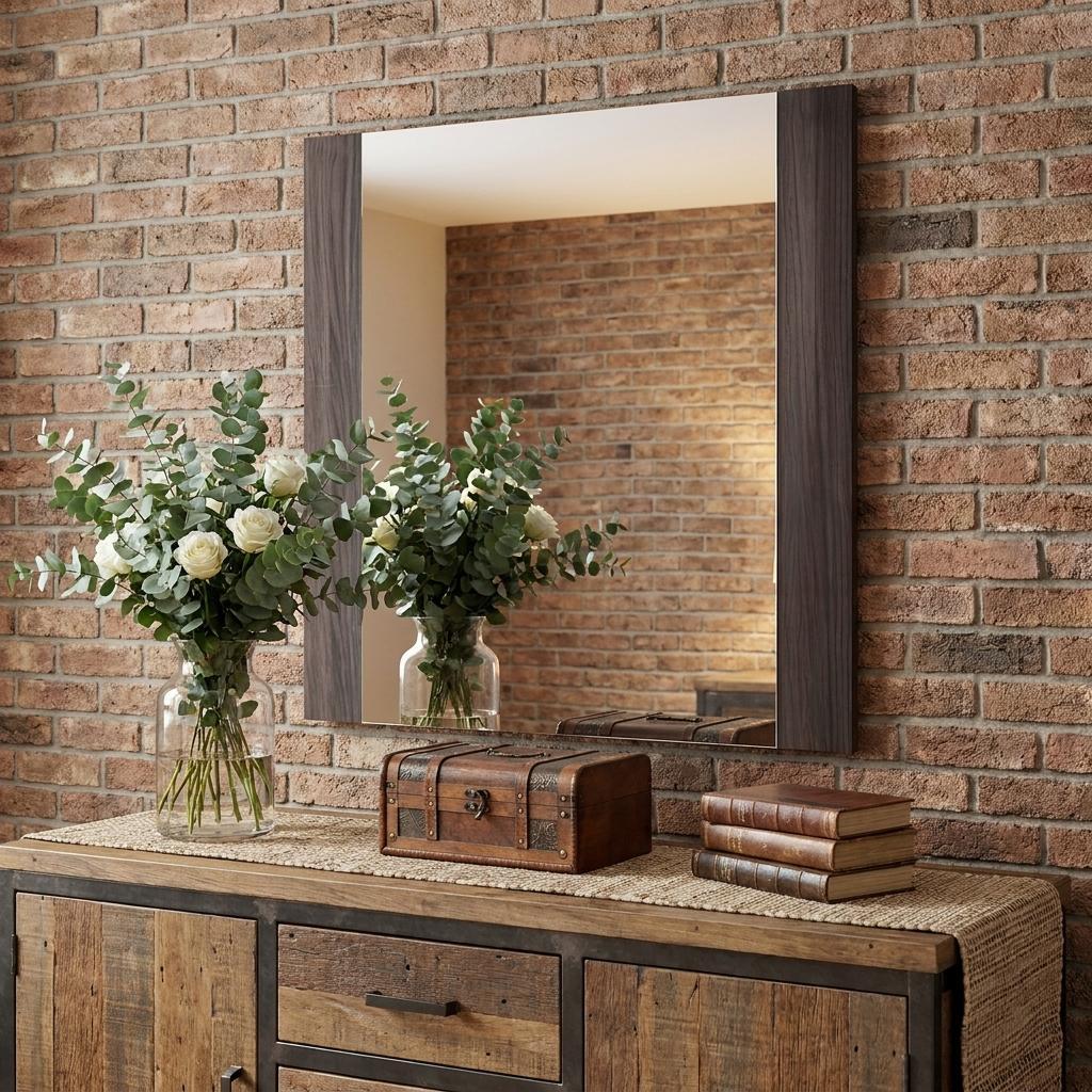 Pallas 41" Grey Framed Accent Mirror