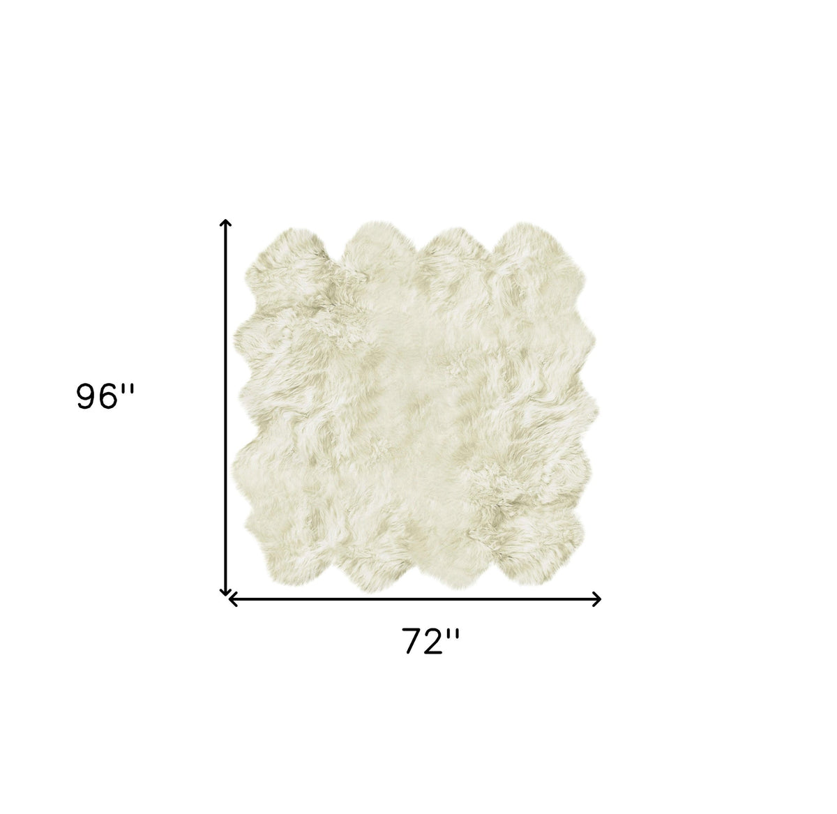 Toison 6' × 8' New Zealand Sheepskin Rug — Natural