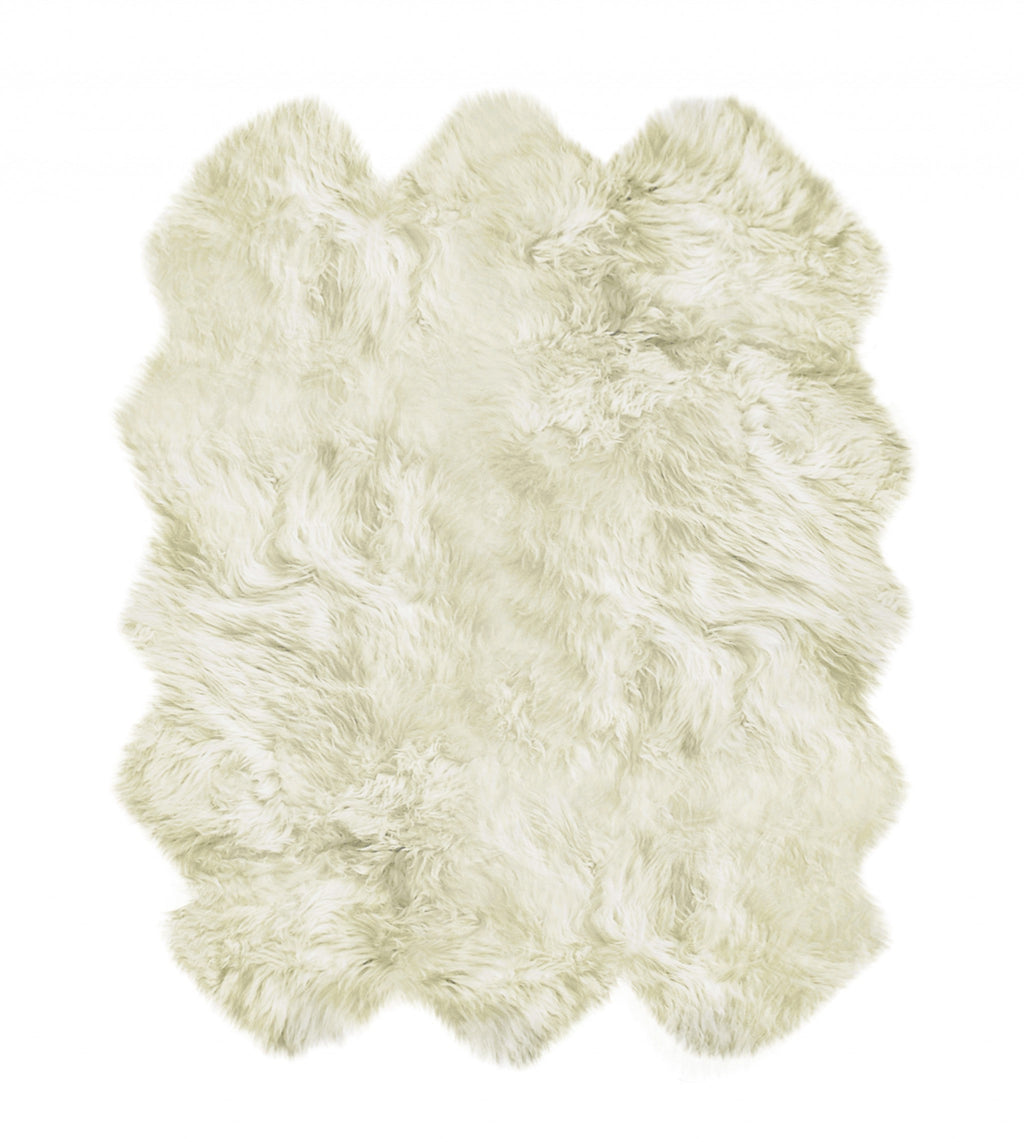 Toison 6' × 6' Sheepskin Rug — Natural, Non-Skid