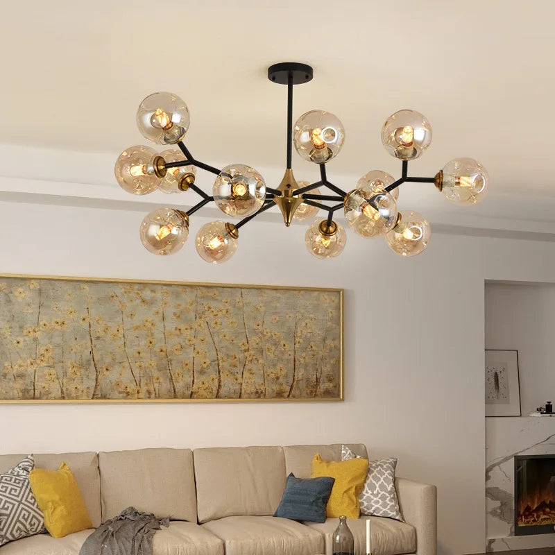 Spherical Glass Chandelier