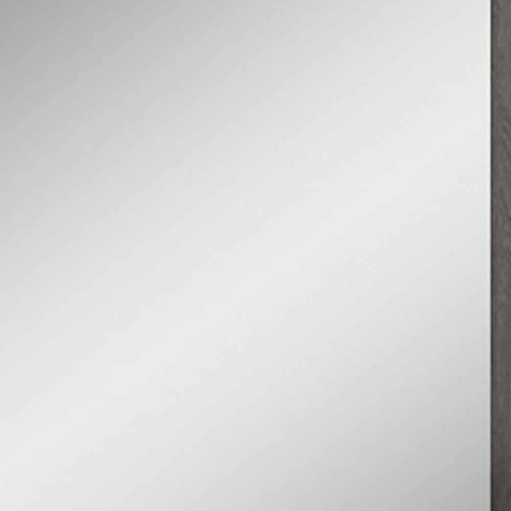 Cendre 43" Grey Wood Framed Dresser Mirror