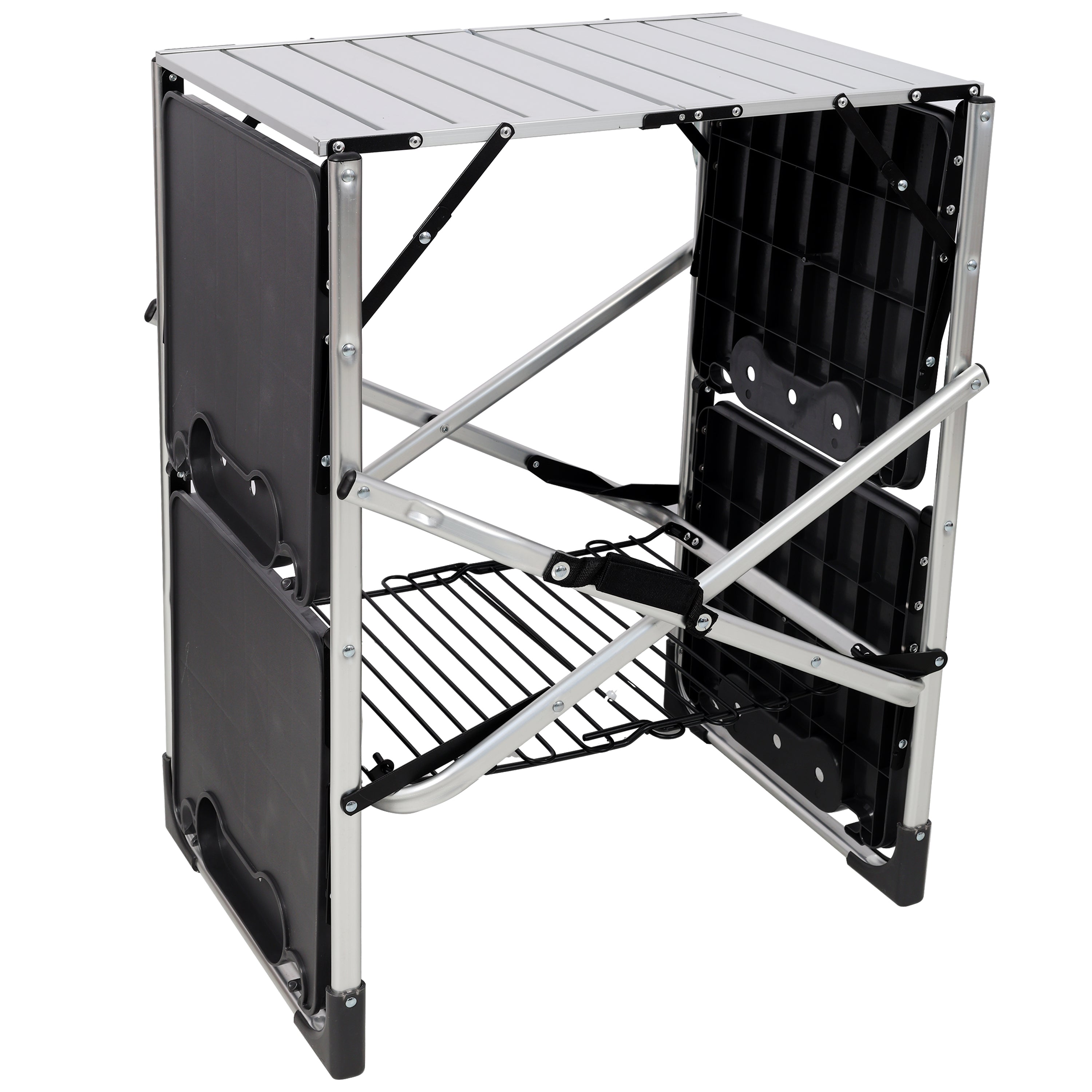 Folding Camping Kitchen Table - Portable Light Fixture